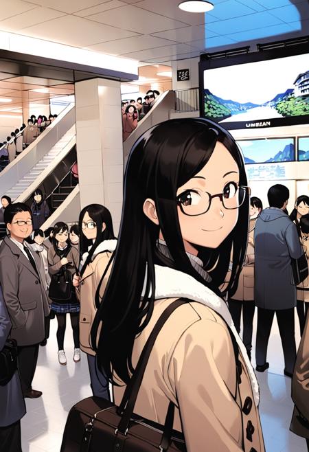 阪急梅田駅ビッグマン前 / Hankyu UMEDA station, bigman SDXL版本SDXL_V1 (ID: 496027)