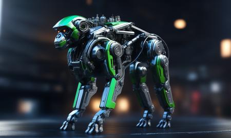 XL Special effects mech art style