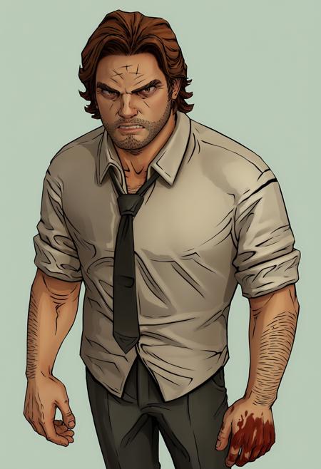 Bigby Wolf - The Wolf Among Us [SDXL Pony]