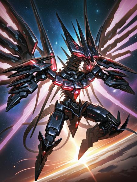 Yu-Gi-Oh! - Number 107: Galaxy-Eyes Tachyon Dragon and Mizael (銀河眼の時空竜 & ミザエル) illuXL