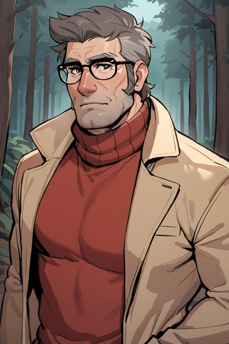 Stanford (Ford) Pines - Gravity Falls [LoRA]版本v1.0 (Animagine XL) 2 (Animagine XL)