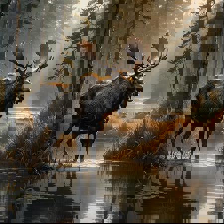 the animals in the forest