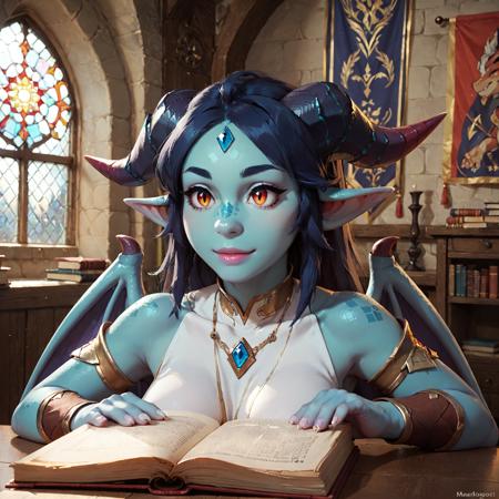 Blue Dragon Lady (OC) LoRA