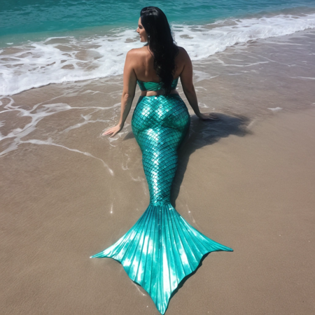 Mermaid scaly tail