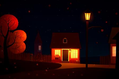Night In The Woods style background