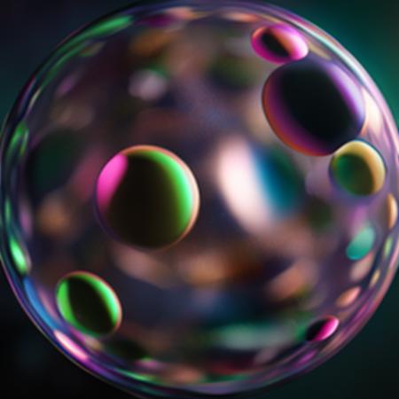 Oil Bubble / Iridescence, Multi-Colored Style Art (7)