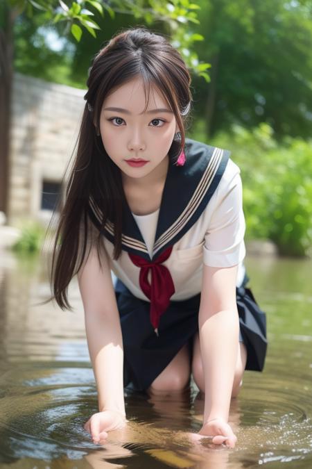 清凉一夏 水手服与水 serafuku and water