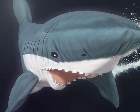 fluffy shark cushion