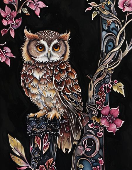 Gothic Pink Floral
