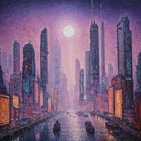 Paul Signac - Neo-Impressionist dotted landscape paintings (Pointillism)