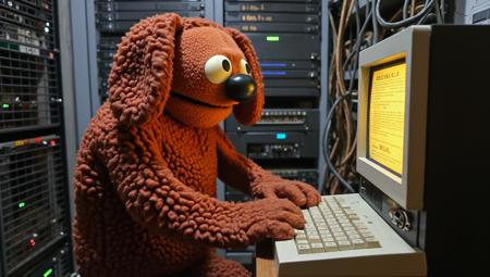Rowlf The Dog - Muppet - 1970s Puppet Version