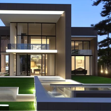 LoRA GDM Luxury Modern House / Building Architecture