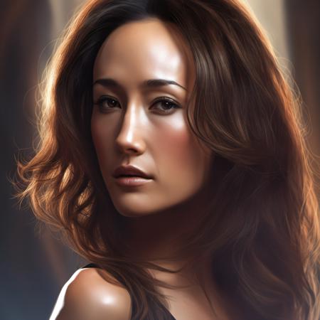 maggie Q realistic sdxl1.0 base model trained lora