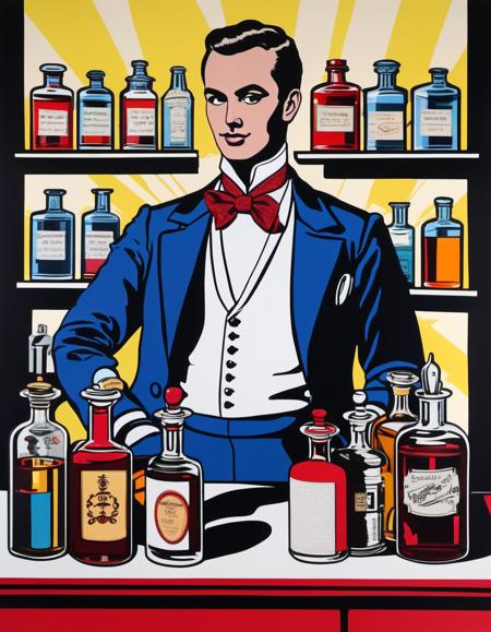 Pop Art - Roy Lichtenstein Style - SDXL 1.0
