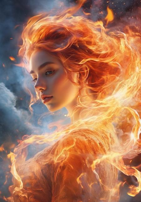 白棱(XL,FLUX)_Fire Element - Special Effects 火元素-特效
