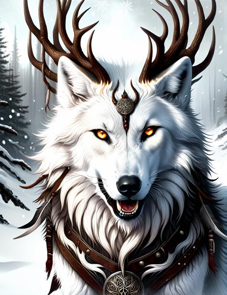 ?SDXL Antler Pagan?