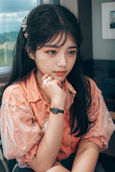 orange shirt