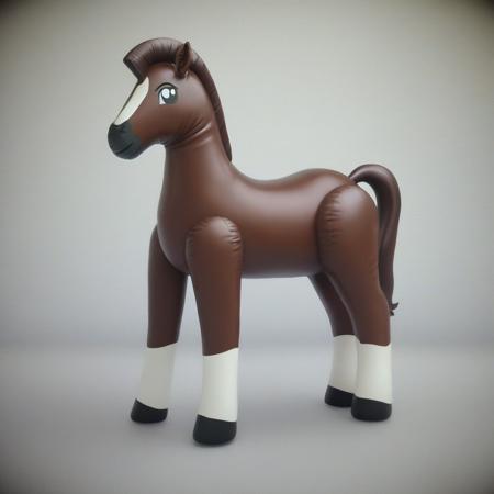 [Pony] inflatable zebra and some horses