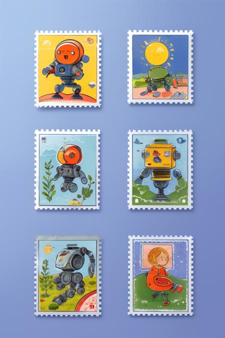 style of stamps 385
