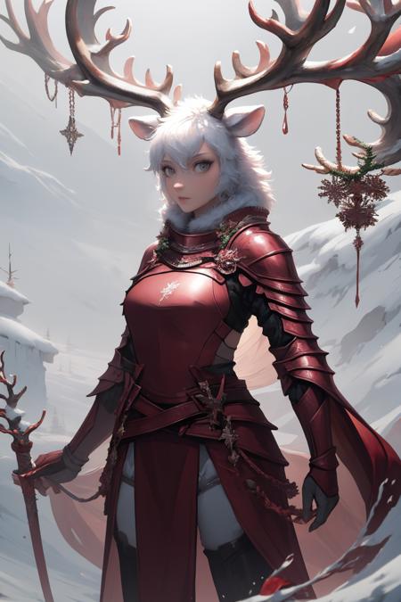 Red Reindeer Knight (OC) LoRA