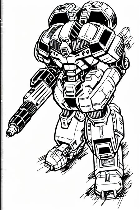 The Mechwarrior RPG Art 1990's