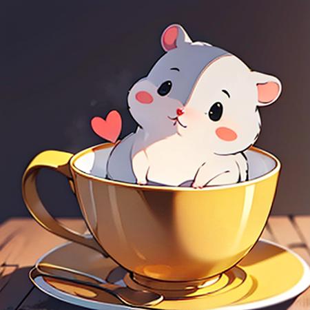 杯中的仓鼠（莫名成了可汗）hamster in cup