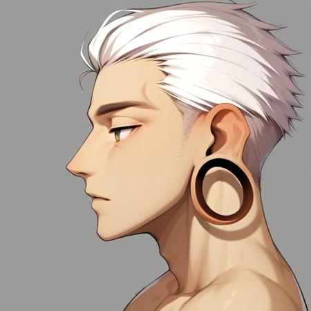 Ear tunnels/plugs — male版本V1 (ID: 1137908)
