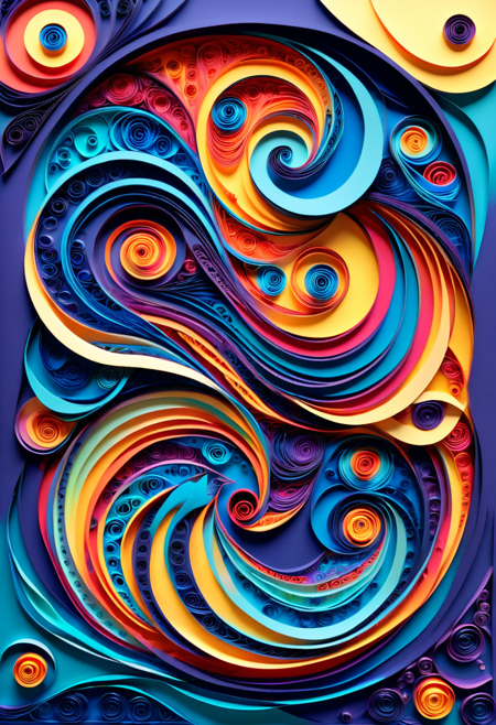 Paper Quilling And Layering Style - [Flux/SDXL/SD1.5]