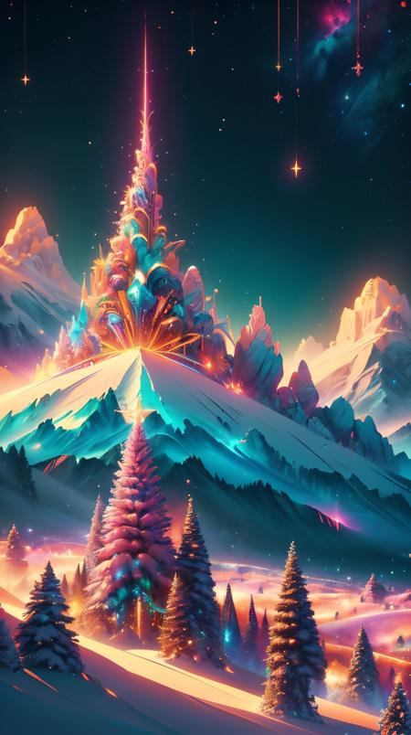 Neon Christmas Style - SD1.5 + SDXL