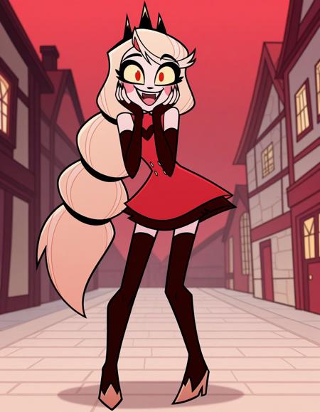 Charlie Morningstar (Hazbin Hotel) [Pony/IL] - 2 IL versions版本IL - alt.outfit-retrained (ID: 1276239)