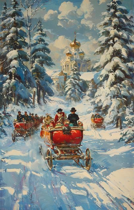 style of Boris Kustodiev [SDXL] 263