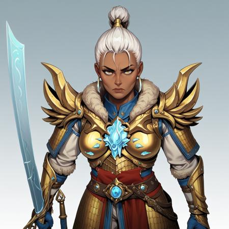Naryska Leysa, The Golden Knight | Kislev (Total War Warhammer)
