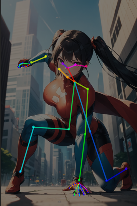[OpenPose] Superhero landing版本Superhero landing v1.0 (ID: 166221)