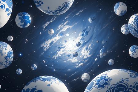 青花瓷宇宙 | Blue and White porcelain Universe | Chinese style Fantasy