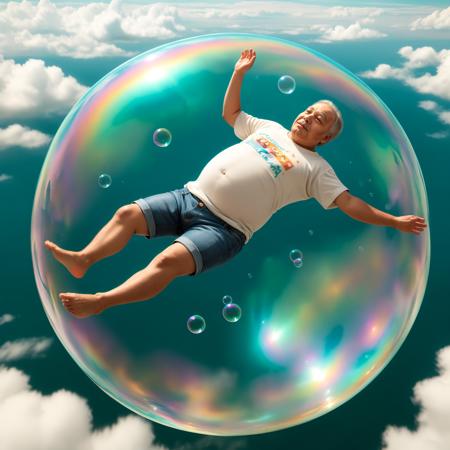 iridescent giant bubble-shaped dome