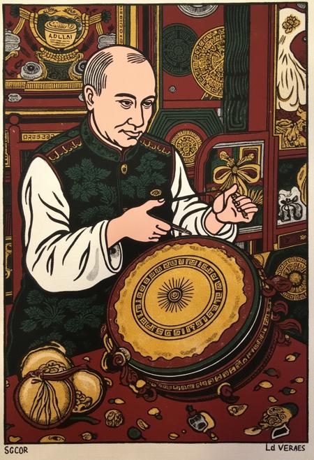 Dong Ho art Flux by Lâm Panda