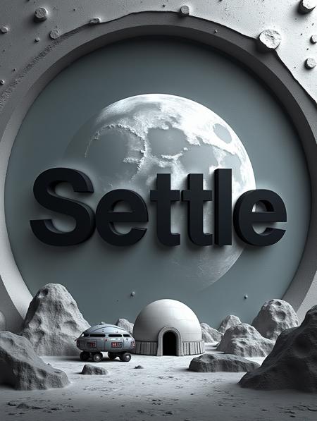 【Font Design】 matte plastic 3D Bold Font FLUX