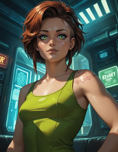 Ashlin character Alien:Monday (2 outfits + xenomorph) [Pony, Illustrious/NAI XL]