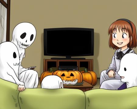white halloween ghost