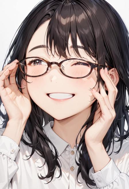 oval cell frame glasses2 SDXL