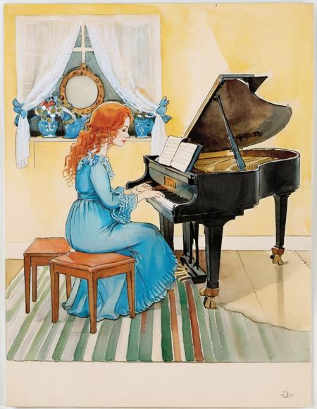 Children book illustration - Elsa Beskow Style - SDXL 1.0