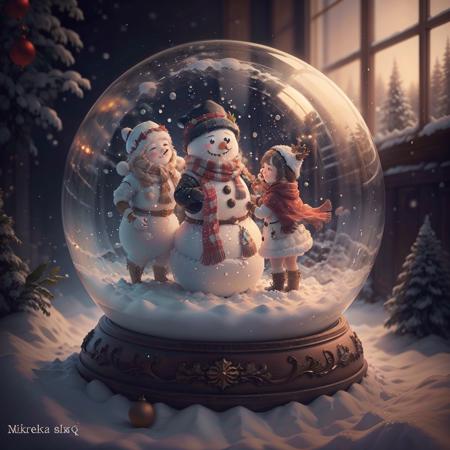 Christmas crystal ball