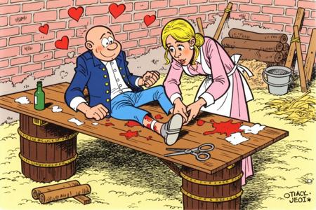 Les Tuniques Bleues - Bande dessinée style (franco-belgian comic)