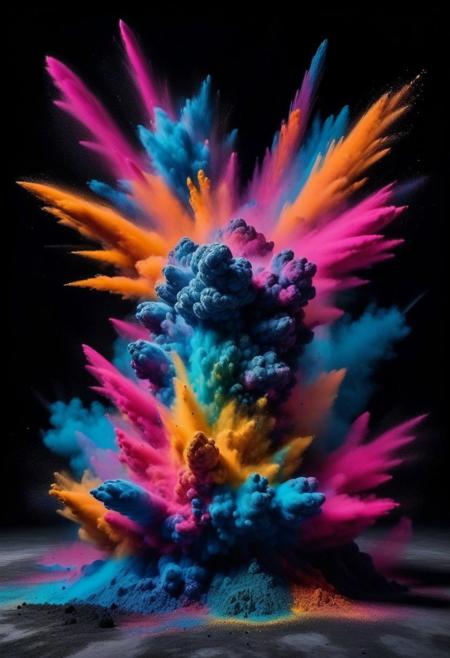Colorful Powder Explosion - Dream Diffusion - By DICE