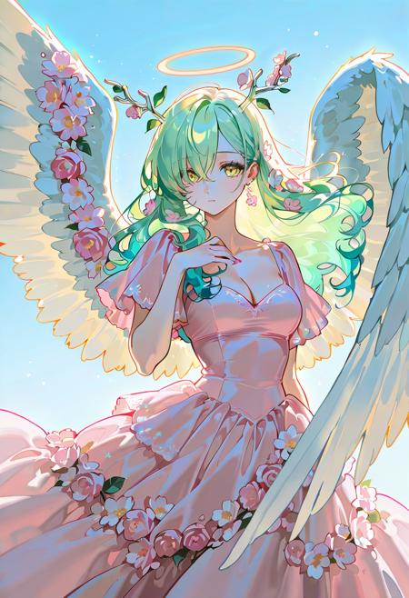 Real Flower Dress - Flower Wings
