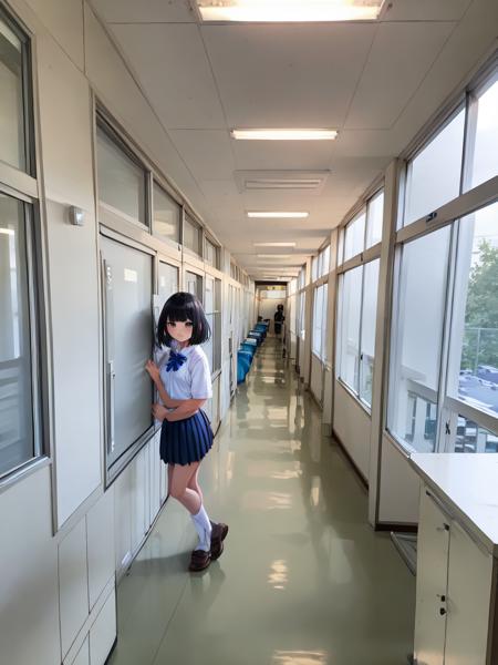 学校 School Building Scenery LoRA
