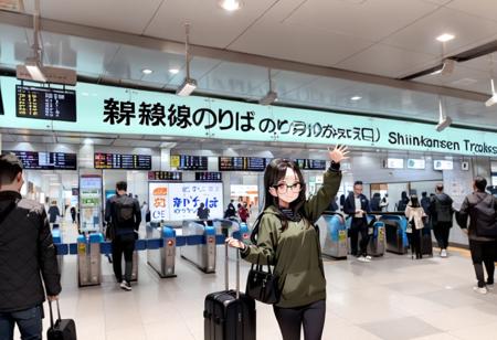 新大阪駅 新幹線のりば（のりかえ口）Shinkansen Tracks (shin-osaka station transfer gate) SDXL