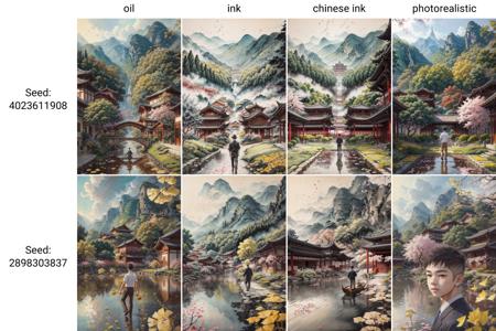 PAseer的油彩和水墨/PAseer's Oil and Ink Painting