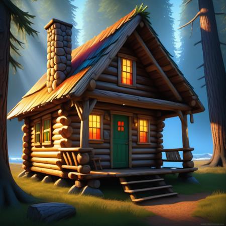 Log Cabin XL (Buildings: SDXL)版本v1.1 (ID: 467988)