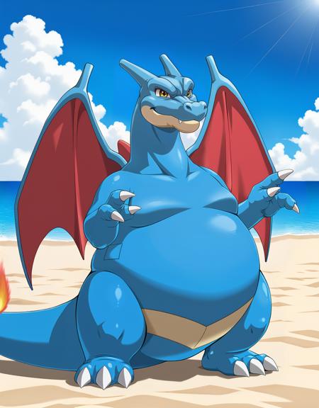 Feraizard / Feraligatr + Charizard - Pokemon (Infinite Fusion) - SDXL(Pony)版本v1.2_pindigoxl (ID: 1236030)